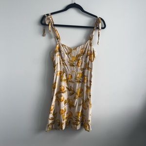 Urban Outfitters Yellow Floral Mini Dress